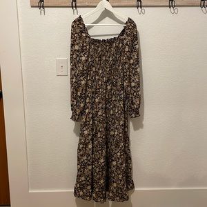 S Blu Pepper midi smock dress